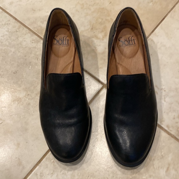 Sofft Black Leather Loafers Womens Size 7M - Picture 5 of 6